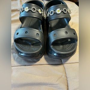 Black Mega Crush Sandals